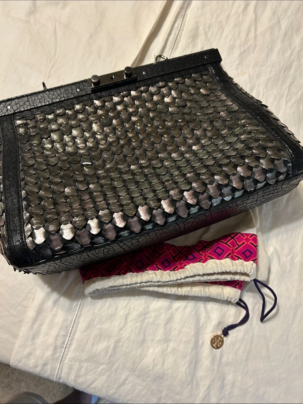 Tory Burch iridescent scaled